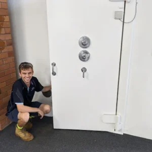 technician with finished job